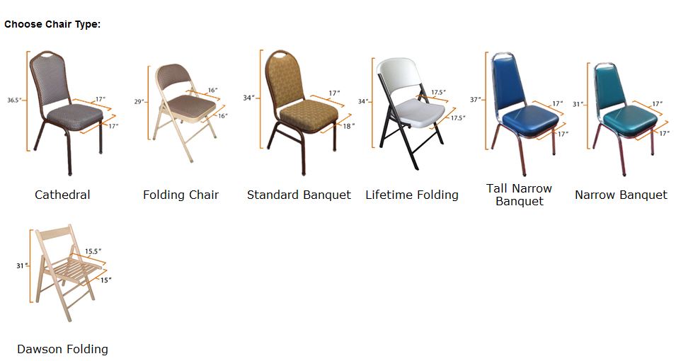 chair types chart